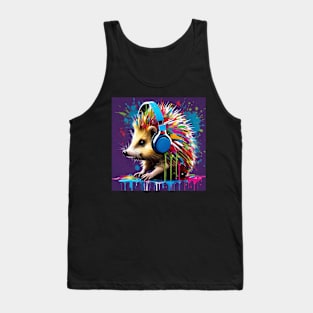 Colorful Cute Hedgehog Tank Top